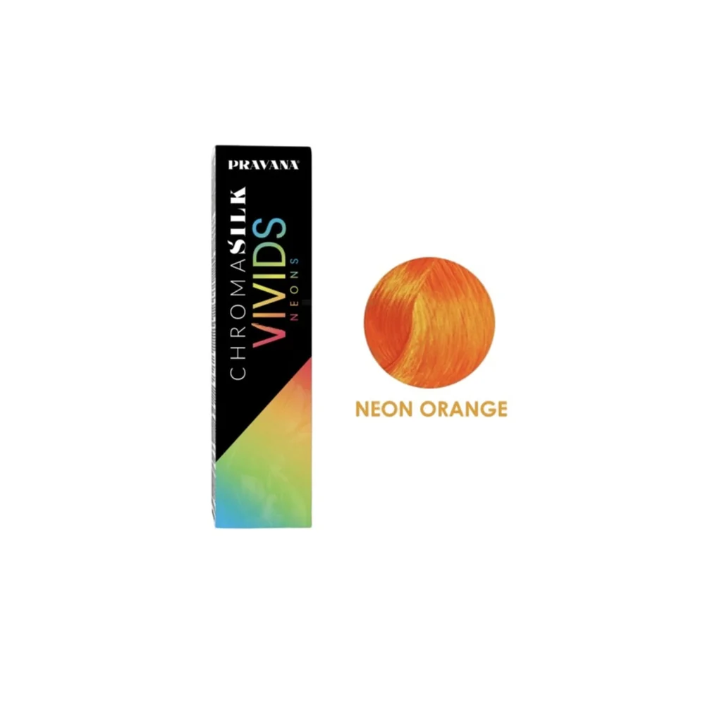 NWT Pravana Chromasilk Vivids Neons Direct Dye Hair Color Neon Orange 2-3 fl oz